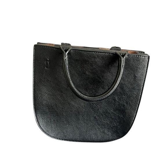 Anthropologie Black Leather Bag - Picture 4 of 7